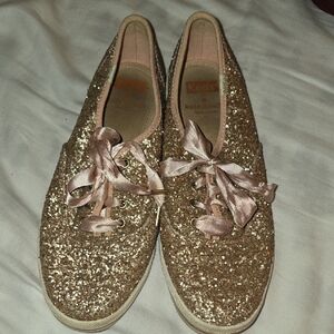 Kate Spade X Keds Women's Sparkling Sneakers - Rose Gold Glitter